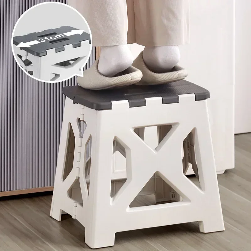 Kids Outdoor Bench - Tabouret pliant en plastique Portable, tabouret