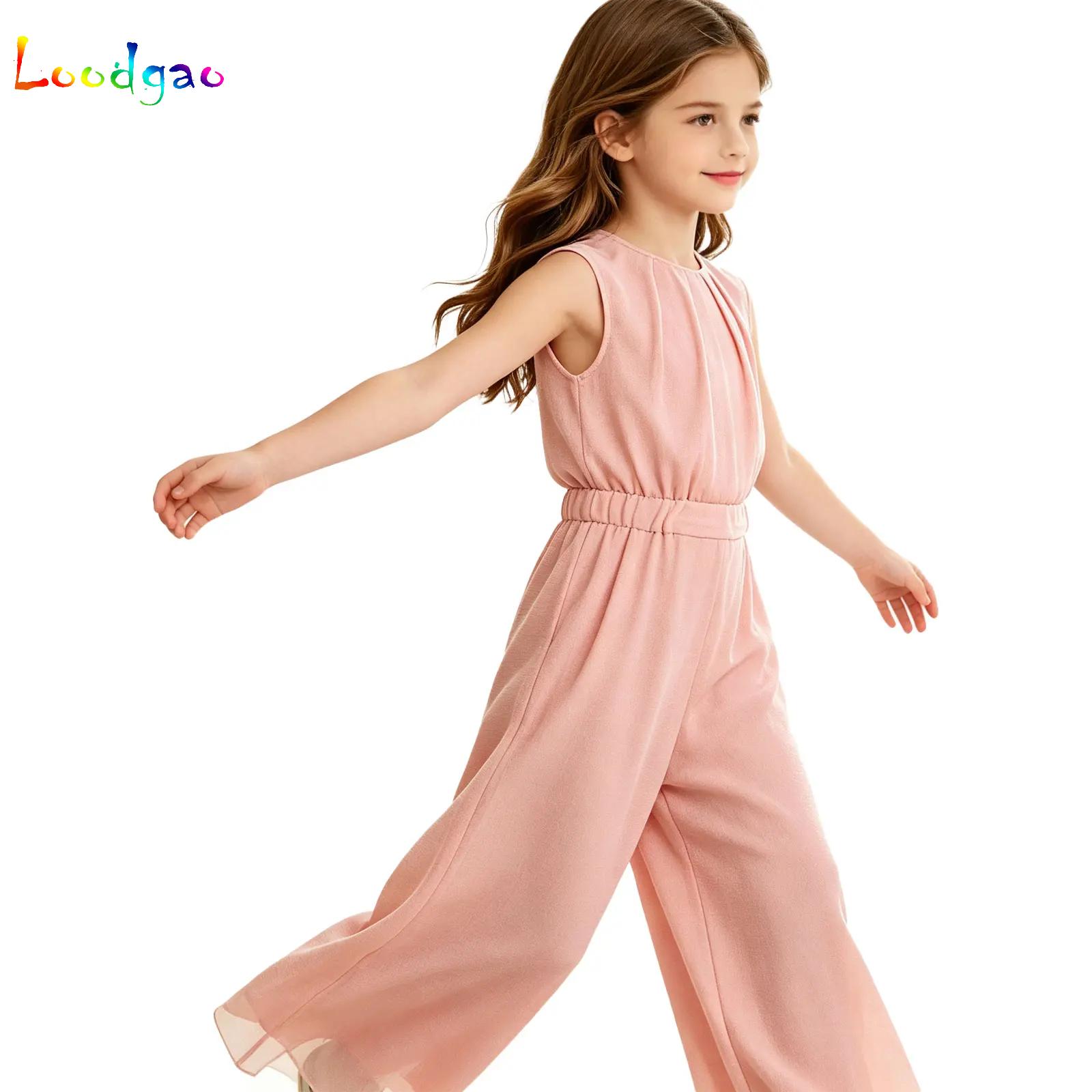 Kids Outdoor Outfit - Combinaison décontractée scintillante en maille pour