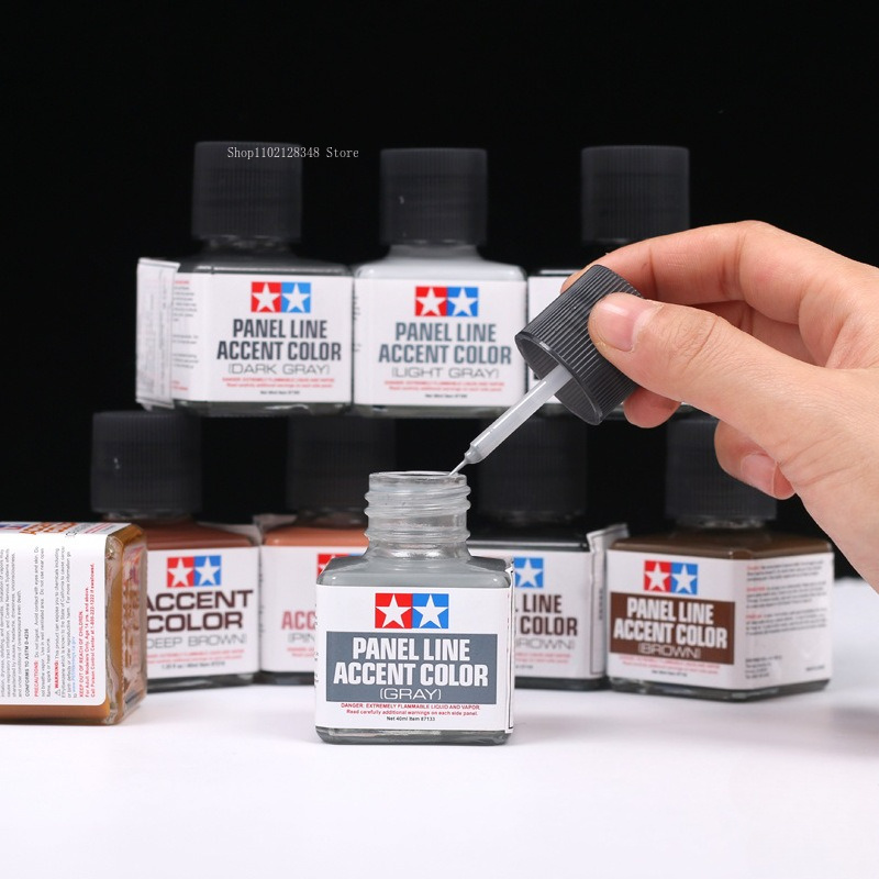 Tamiya Model Paint Set - Peinture émail Panel Line Accent Color