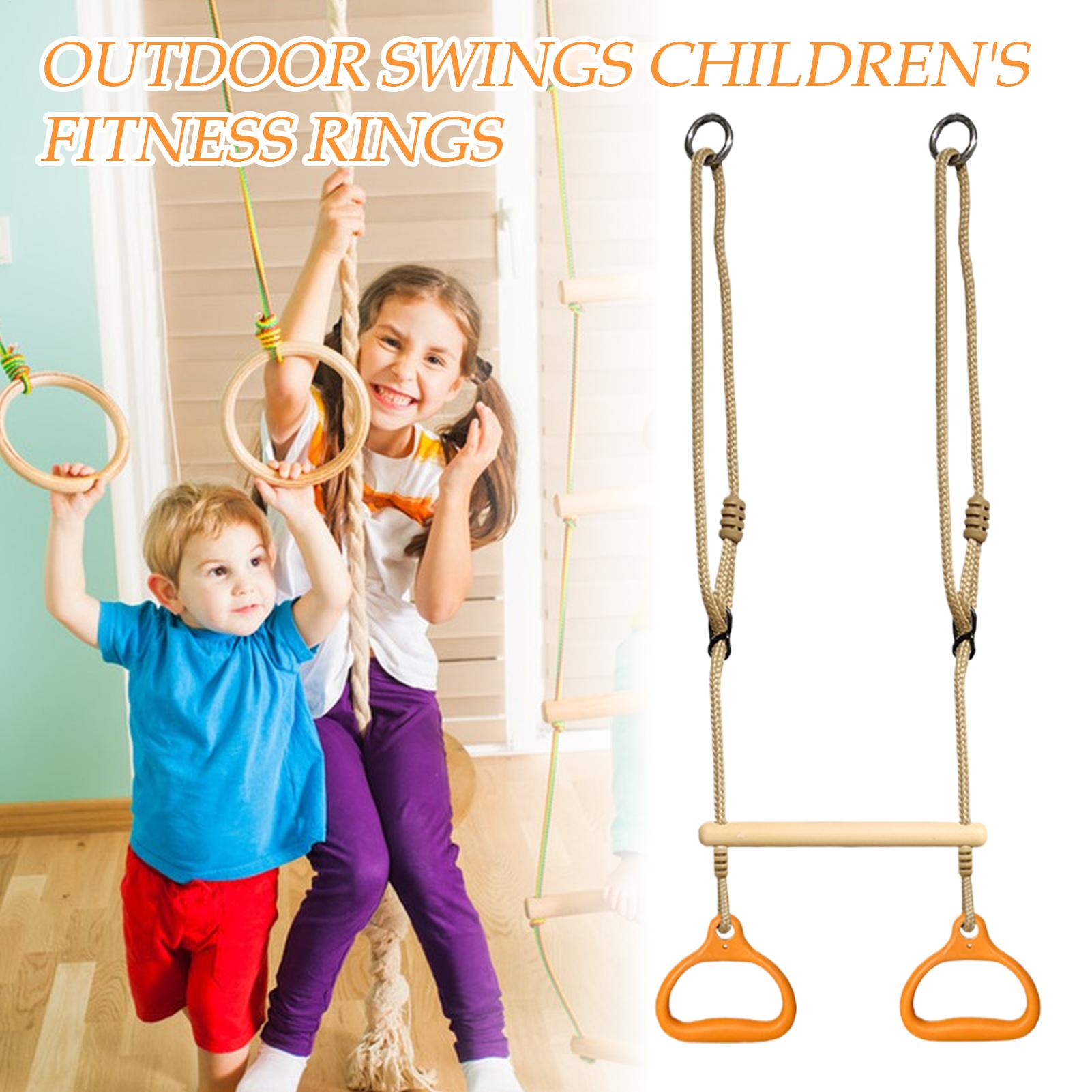 Kids Outdoor Gym Equipment - Barre de gymnastique avec anneaux, équipement