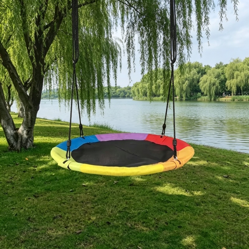 Kids Outdoor Garden Set - Hamac circulaire en toile Oxford pour