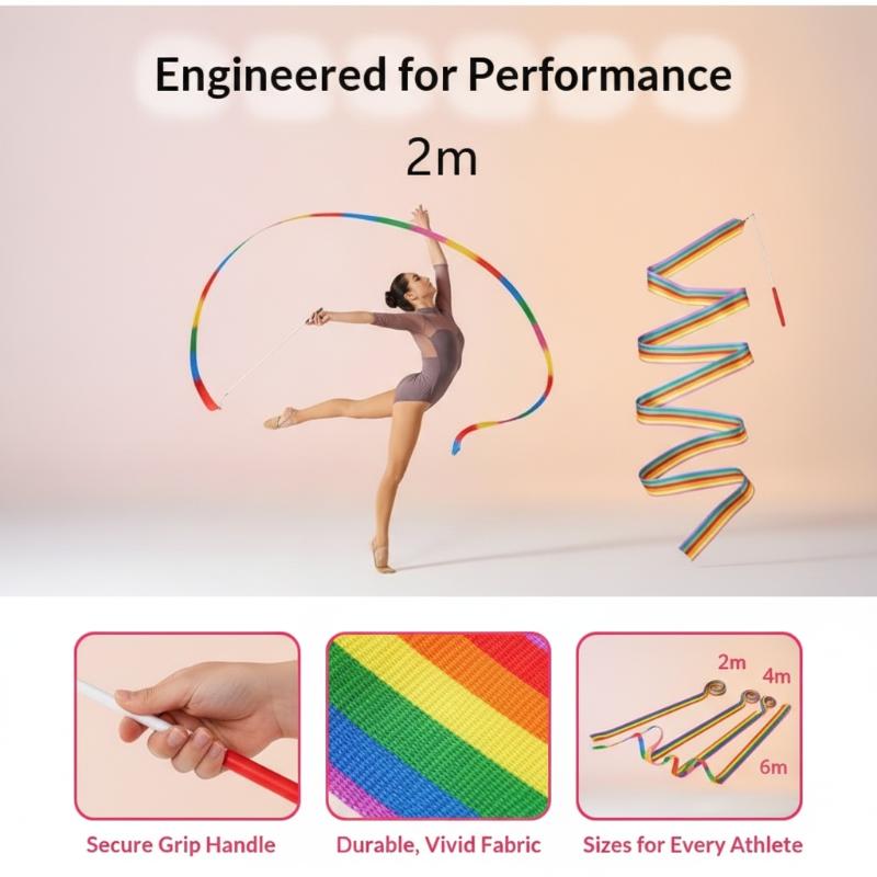 Kids Outdoor Balance Beam - Nouveau Ruban de Gymnastique Artistique Coloré