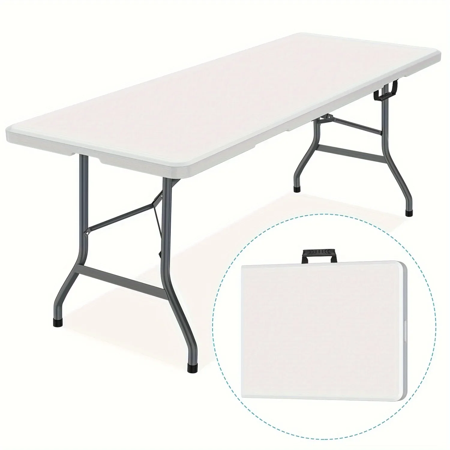 Kids Outdoor Folding Table - Table pliante en plastique spacieuse de
