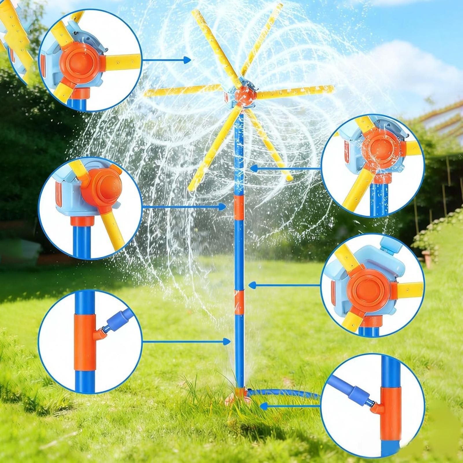 Kids Outdoor Garden Set - Moulin à vent avec arroseur pour