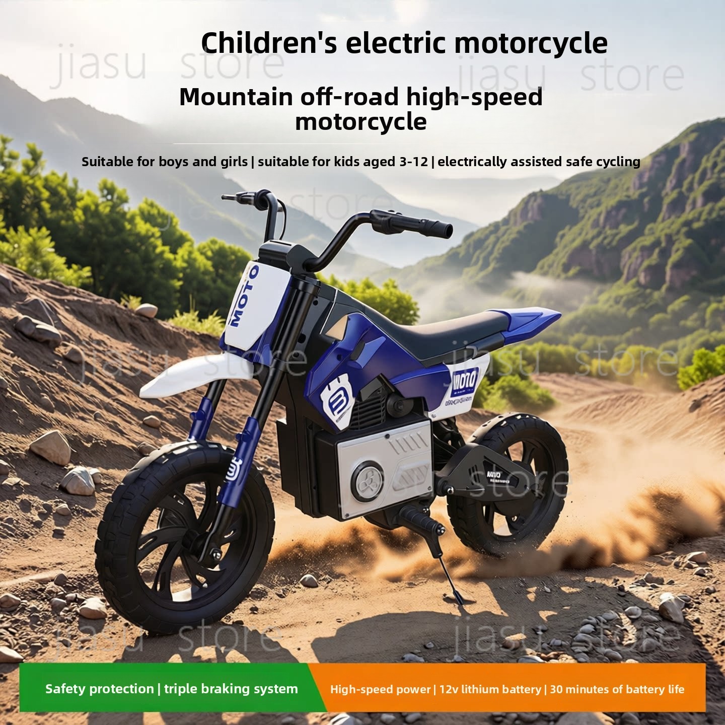 Ride On Toy Car - Moto électrique tout-terrain haute vitesse pour