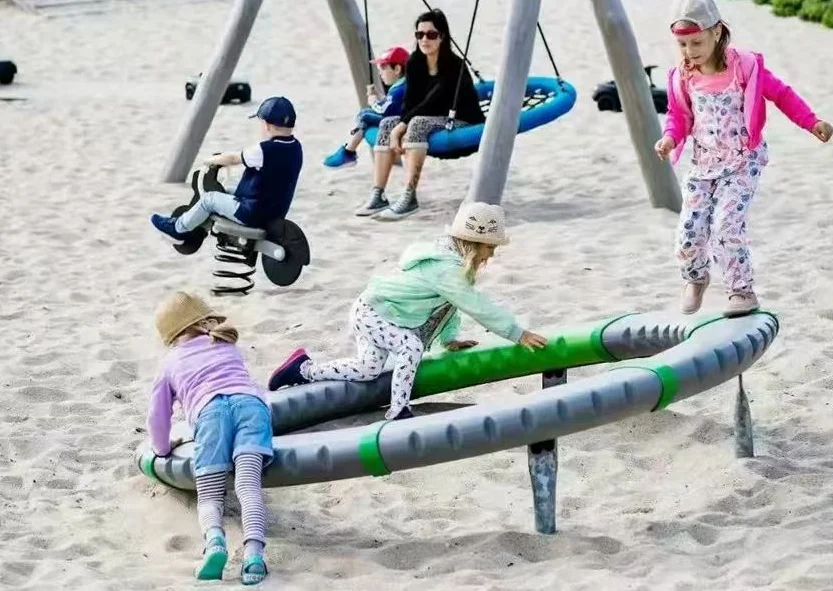 Kids Outdoor Balance Beam - Ensemble d'équipements d'entraînement sensoriel pour enfants,