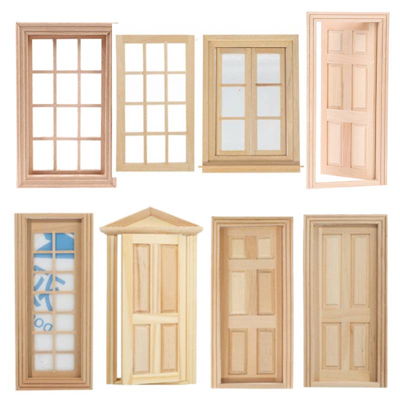 Kids Outdoor Cubby House - Mini portes et fenêtres de maison