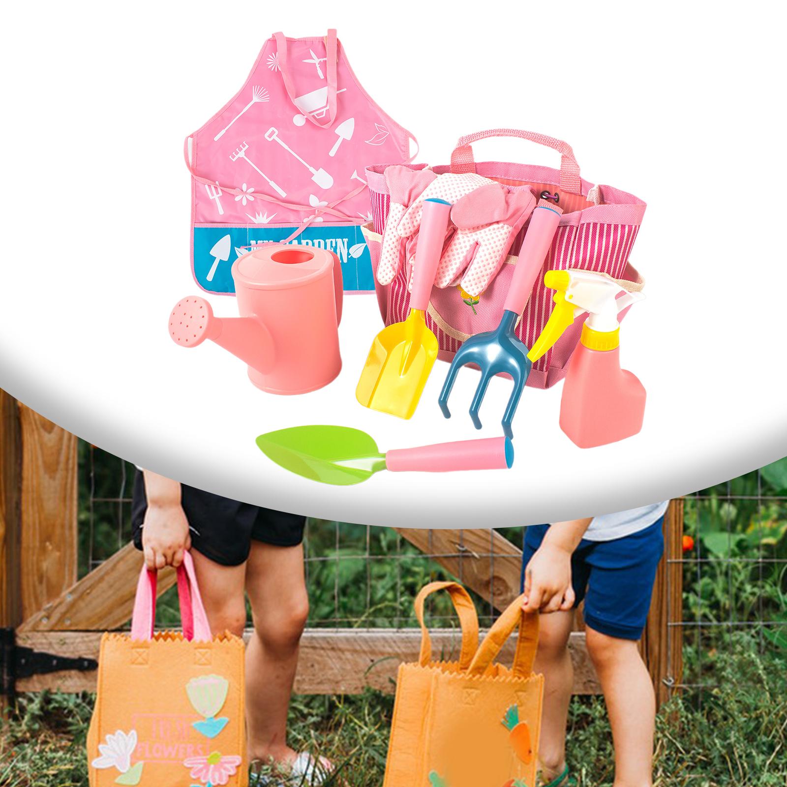 Kids Outdoor Garden Set - Ensemble d'outils de jardinage pour enfants,