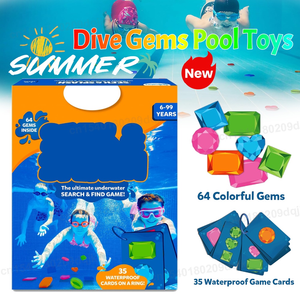 Kids Outdoor Learning Activities - Jouets de piscine de pierres précieuses