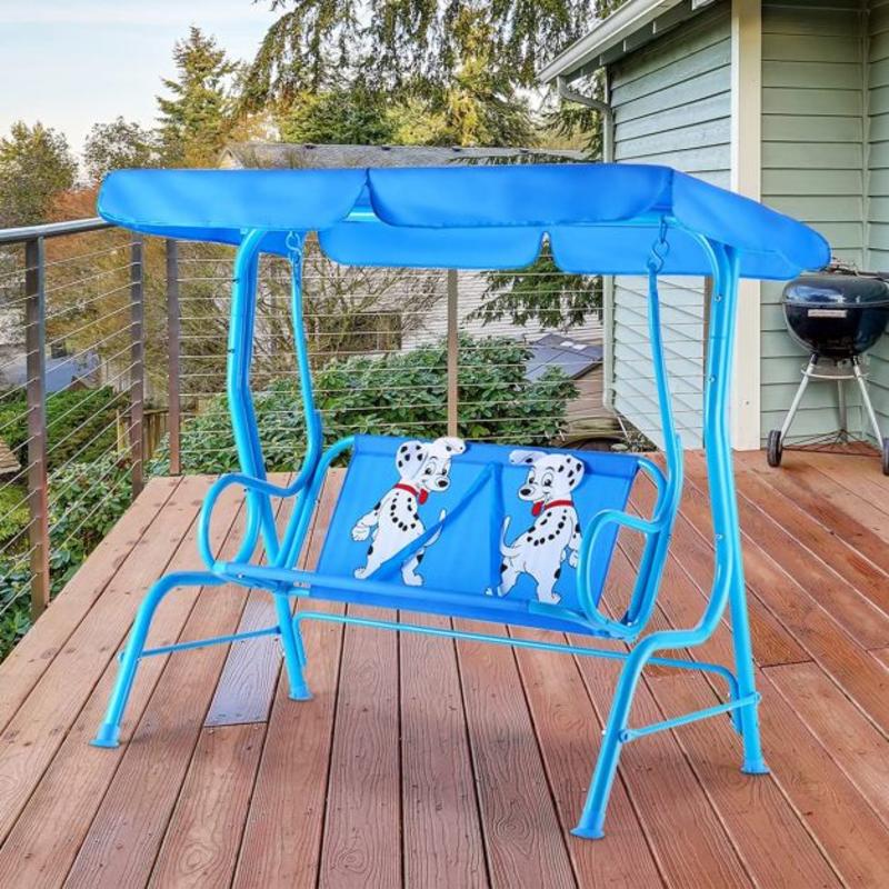 Kids Outdoor Bench - Banc balançoire de jardin pour enfants