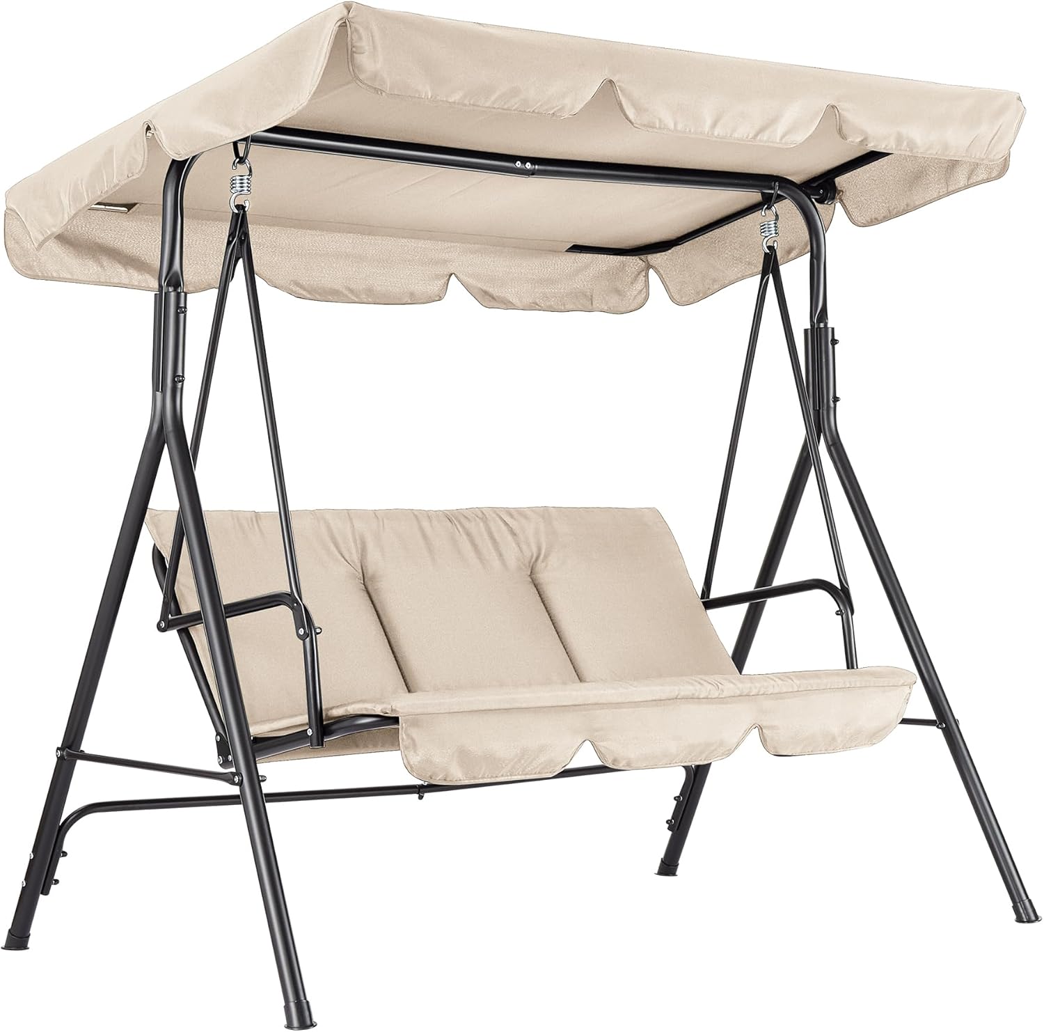 Kids Outdoor Bench - Chaise suspendue d'extérieur avec auvent réglable,