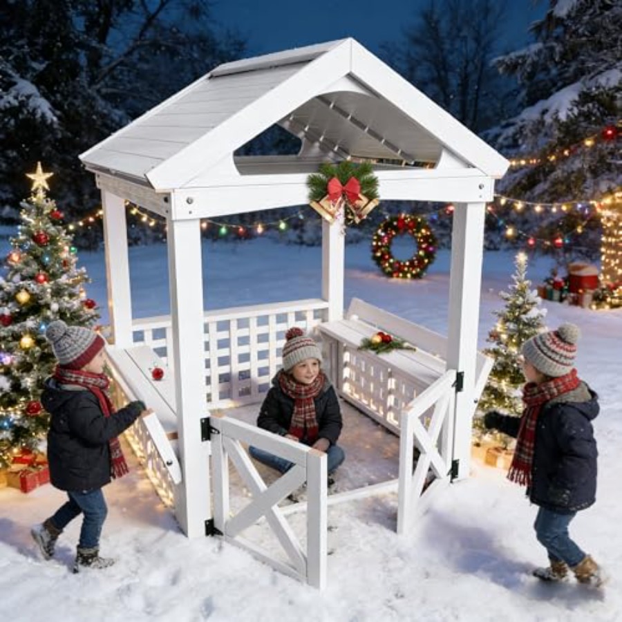 Kids Outdoor Bench - Maisonnette en bois d'extérieur pour enfants