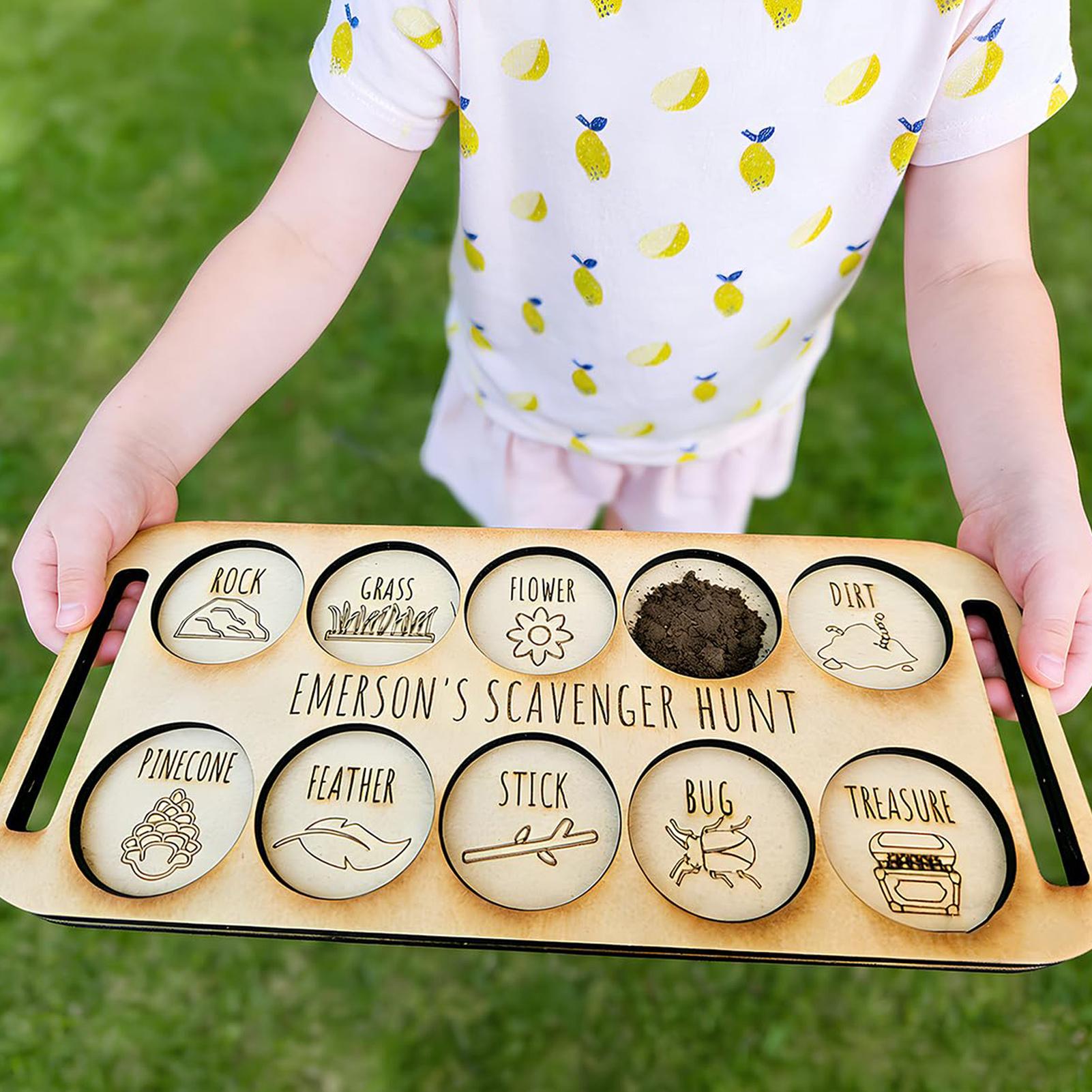Kids Outdoor Nature Scavenger Hunt - Chasse au trésor pour enfants :
