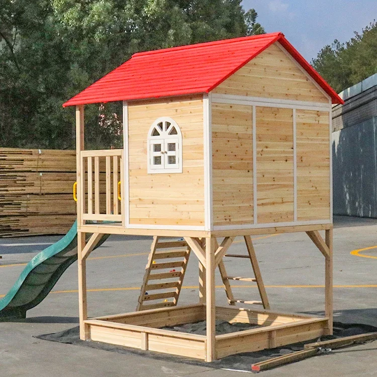 Kids Outdoor Cubby House - l Aire de jeux extérieure en
