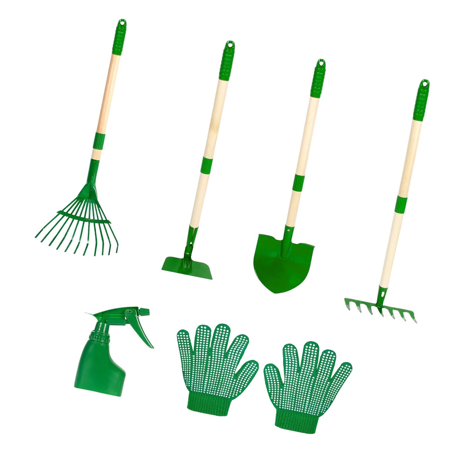 Kids Outdoor Garden Set - Ensemble d'outils de jardinage pour enfants,
