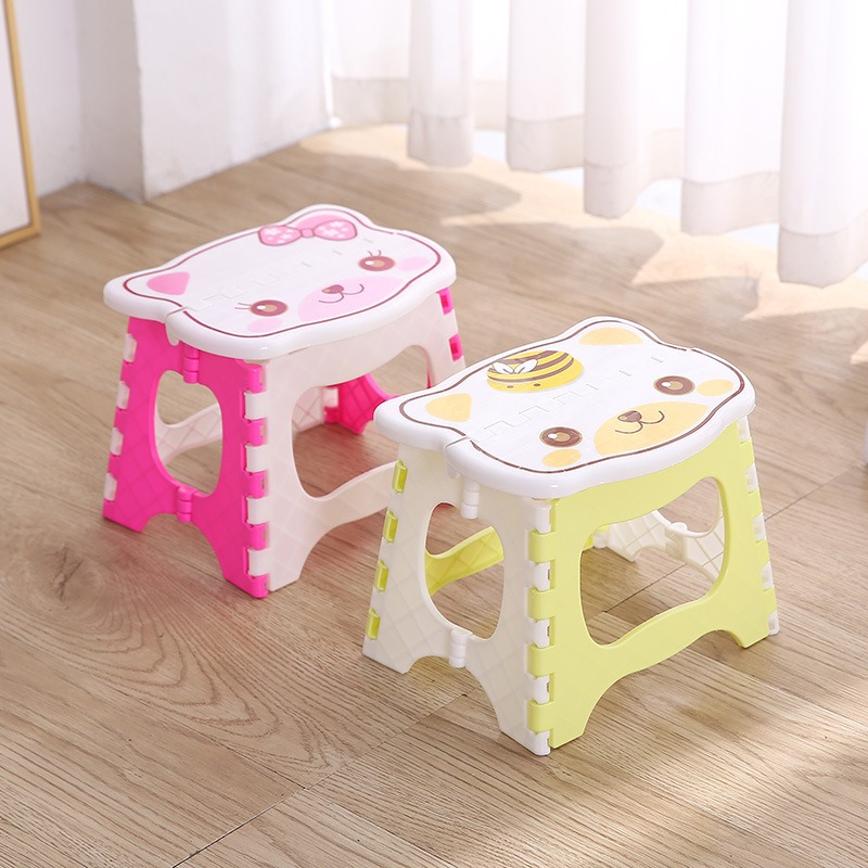 Kids Outdoor Bench - Tabouret pliable portable en plastique pour