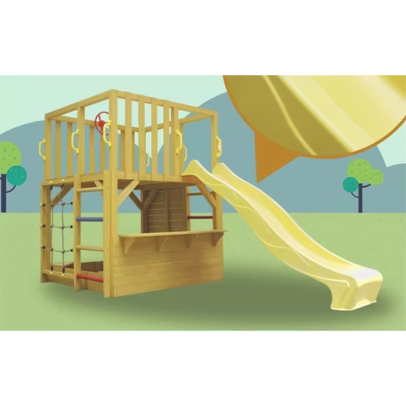 Kids Outdoor Cubby House - Maisonnette en bois d'extérieur pour enfants