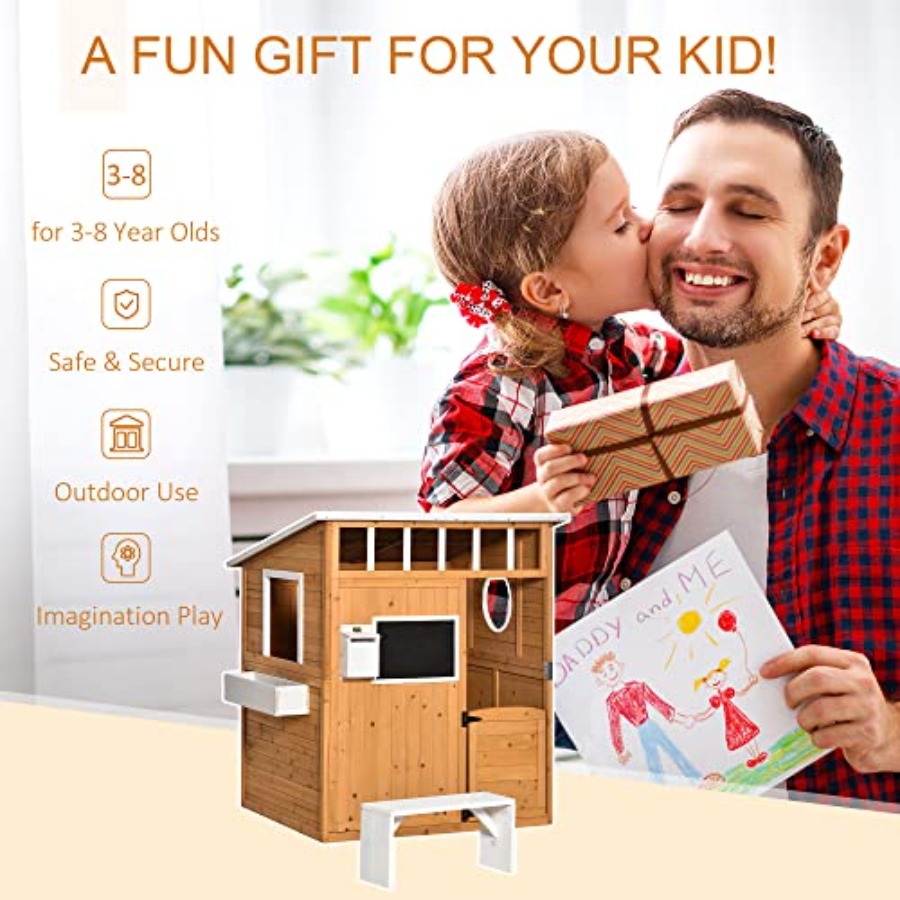 Maisonnette en bois d'extérieu - Kids Outdoor Bench avis et prix