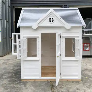 Maisonnette de jeu en bois pou - Kids Outdoor Cubby House avis et prix