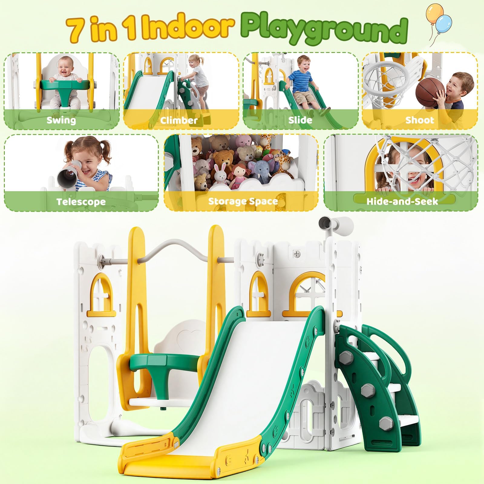 Ensemble de jeux 7 en 1 pour t - Kids Outdoor Playground avis et prix