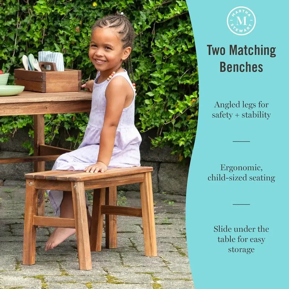Ensemble Table et 2 Bancs d'Ex - Kids Outdoor Bench avis et prix