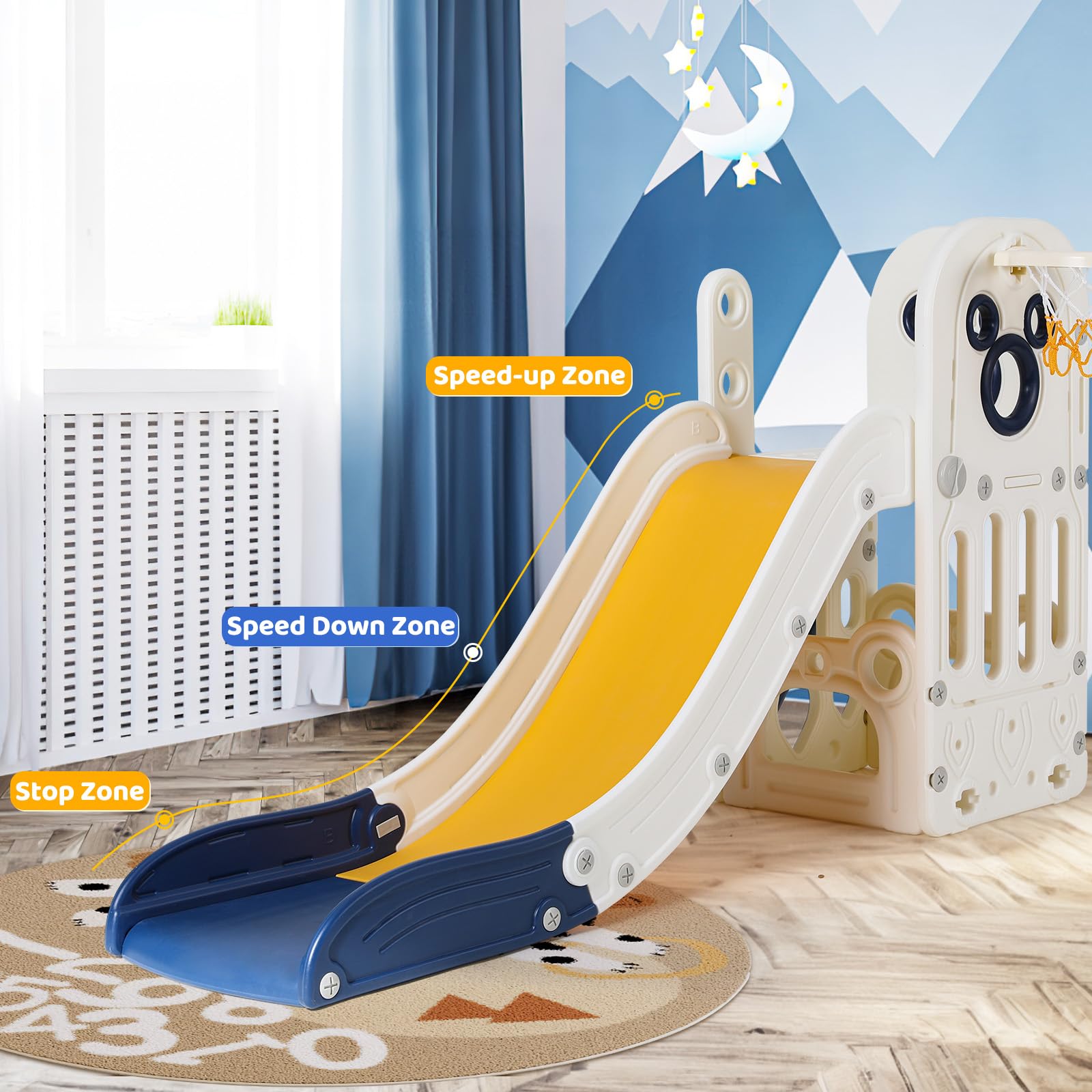 Ensemble de jeu toboggan 6 en  - Kids Outdoor Playground avis et prix