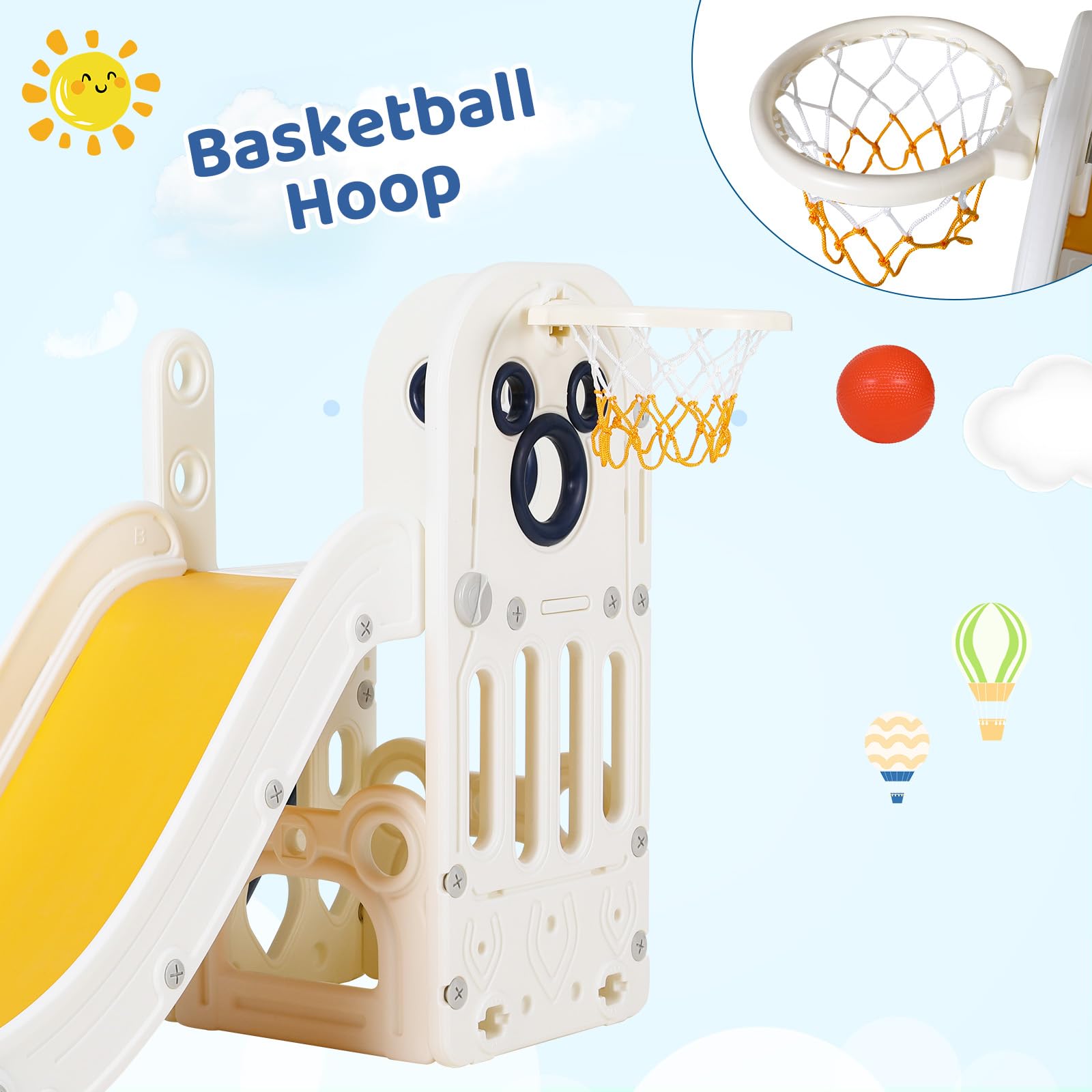 Ensemble de jeu toboggan 6 en  - Kids Outdoor Playground avis et prix