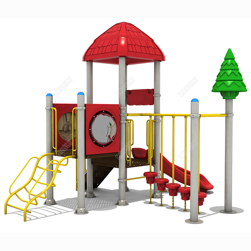 Toboggan en plastique rouge po - Kids Outdoor Playground avis et prix