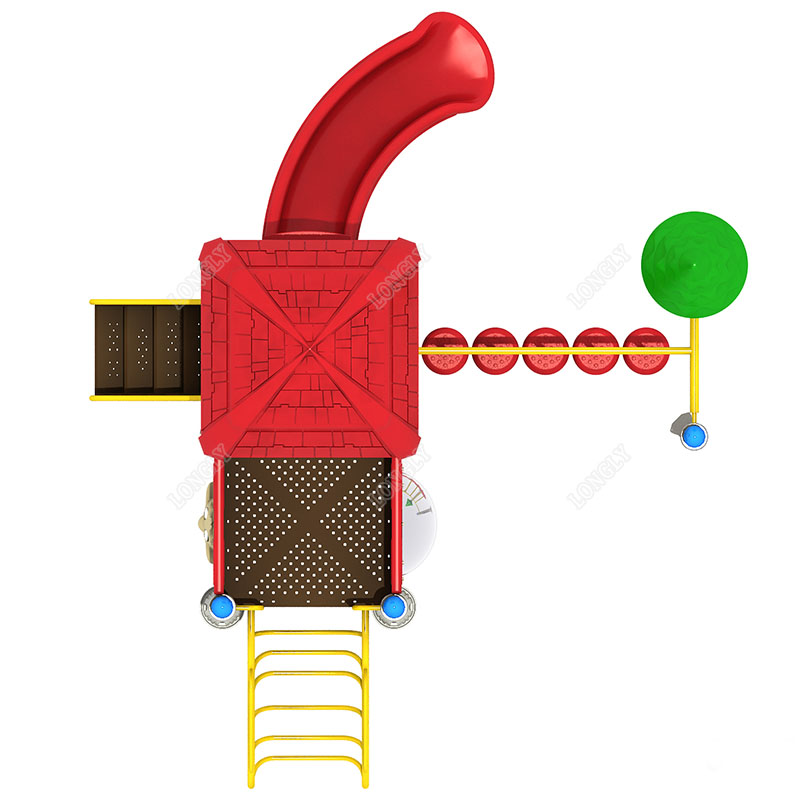 Toboggan en plastique rouge po - Kids Outdoor Playground avis et prix