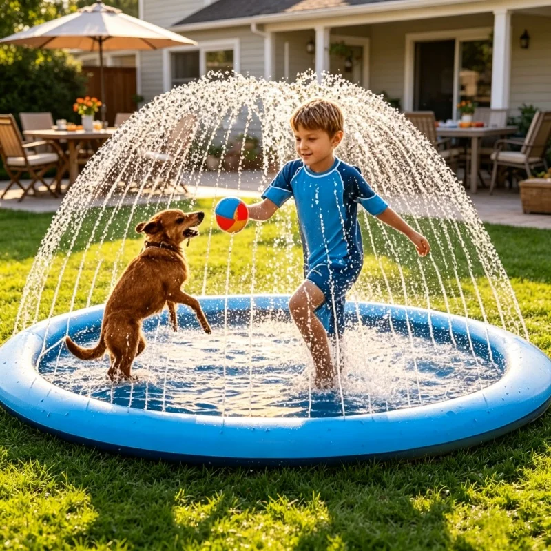 Grand tapis de jeu aquatique g - Sprinkler Splash Pad avis et prix