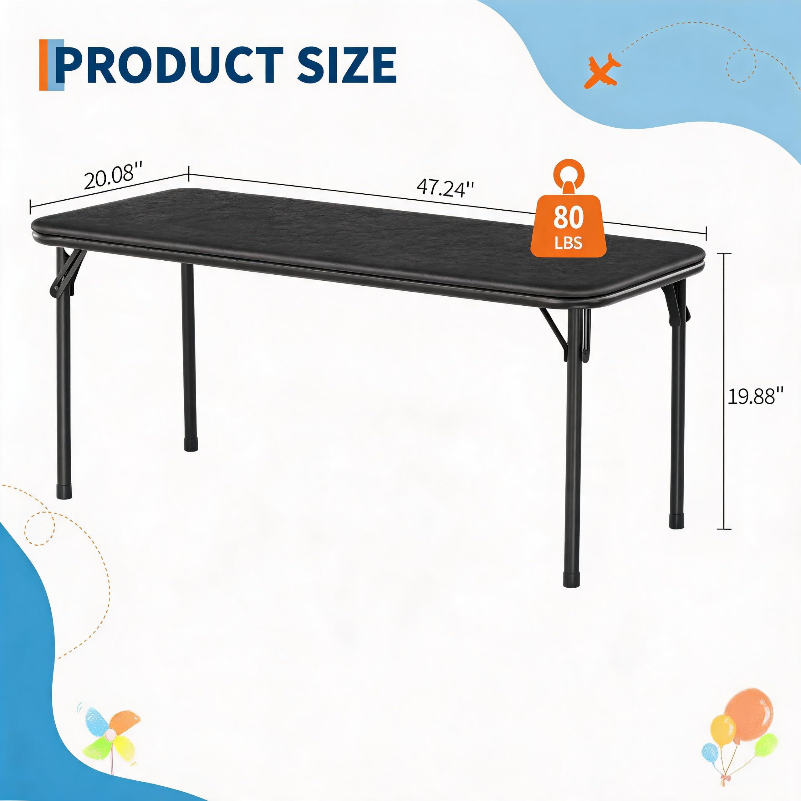 Table pliante rectangulaire de - Kids Outdoor Folding Table avis et prix