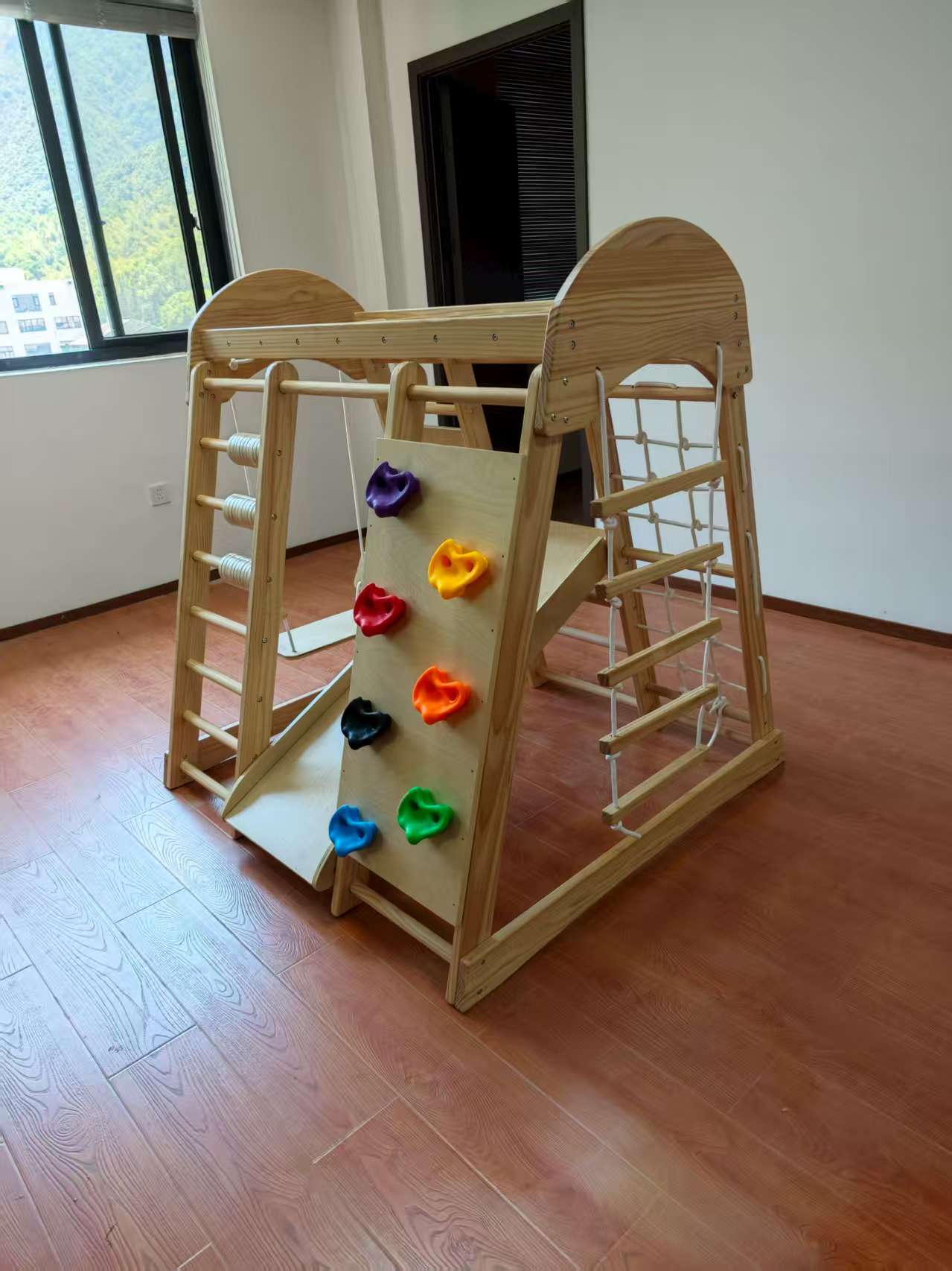 Structure d'escalade en bois p - Kids Indoor Outdoor Games avis et prix