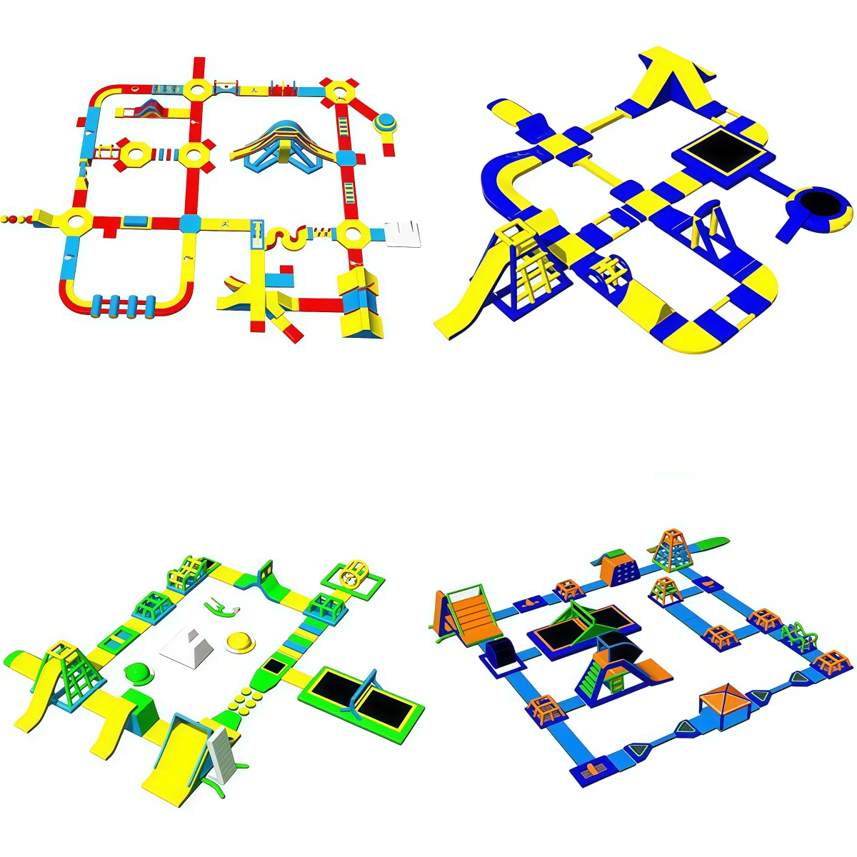 Parc aquatique gonflable modul - Kids Outdoor Obstacle Course avis et prix