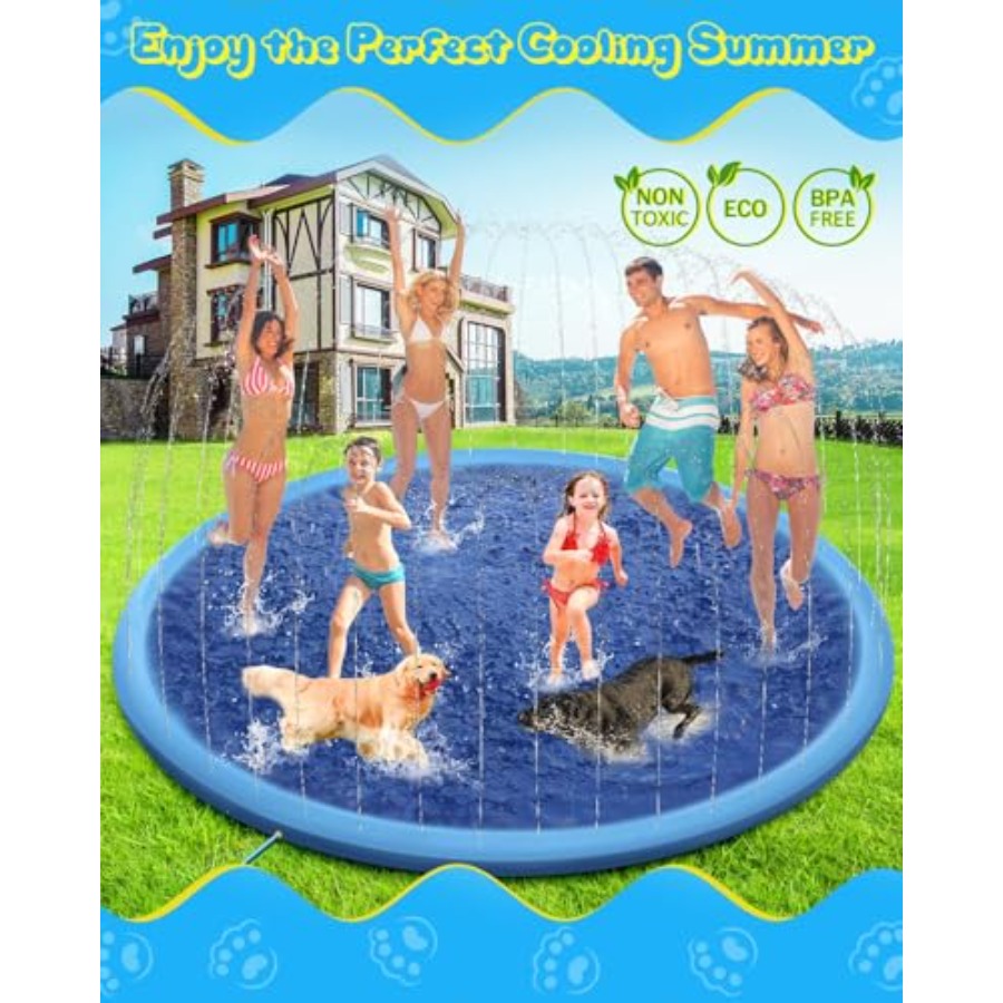 Tapis d'arrosage extérieur pou - Sprinkler Splash Pad avis et prix