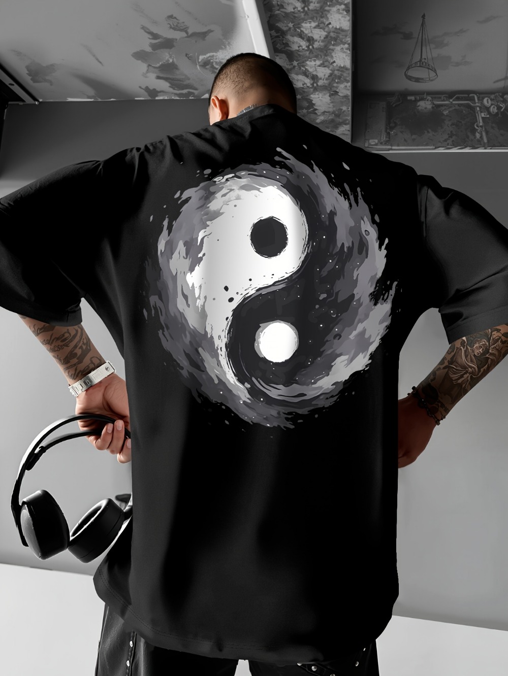T-shirt pour hommes, noir et g - Kids Outdoor Outfit avis et prix