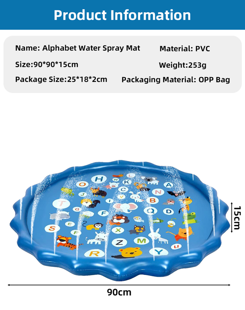 Tapis d'arrosage gonflable alp - Sprinkler Splash Pad avis et prix