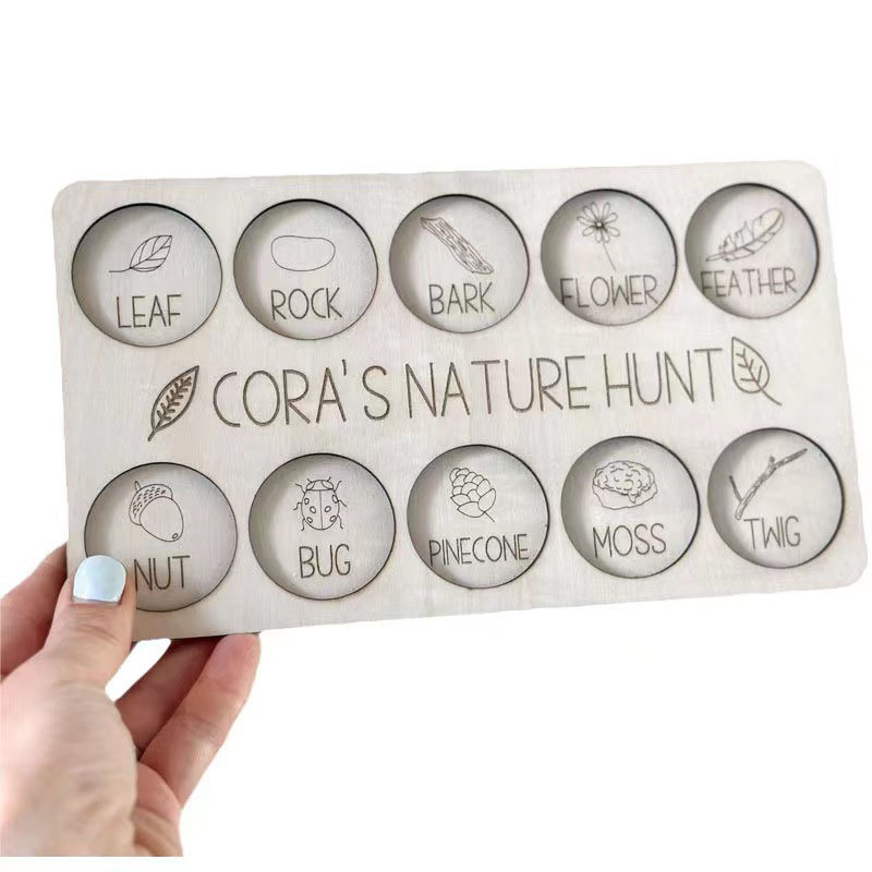 Panneau en bois personnalisé p - Kids Outdoor Nature Scavenger Hunt avis et prix